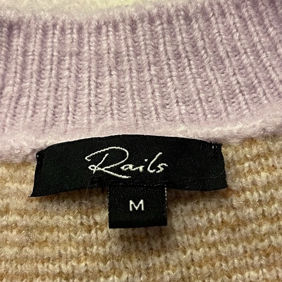 Rails Colleen Sweater In Lilac Plaid - Picture 2 of 6